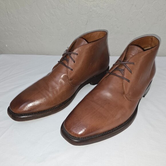 FRYE Weston 85042 Brown Leather Lace Up Chukka Ankle Dress Boots Men's US 11 D - Picture 9 of 9